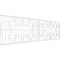 Ekena Millwork Set of Four Panels for 94 1/2"W x 28 1/4"H Norwood Fretwork Wainscot Wall Paneling WPKP14X01X47NWD - alternate 1